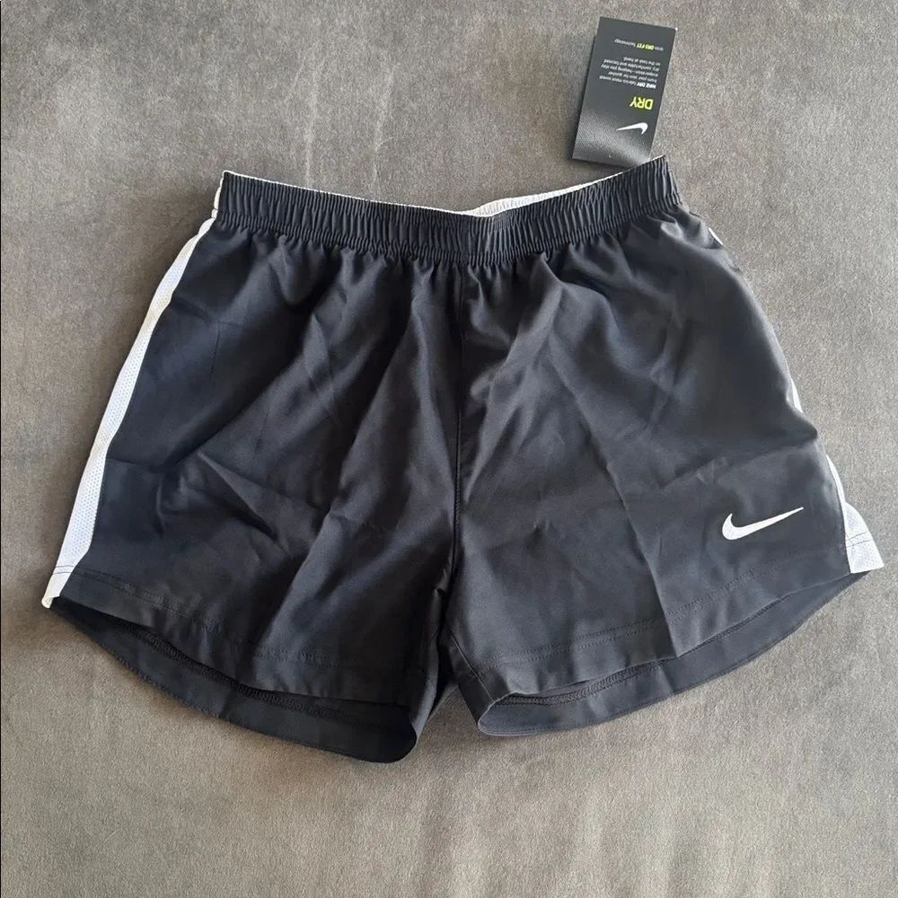 Women’s Nike Dri-Fit Sport Shorts Black Drawstring Waist 894497-010 Size S NWT